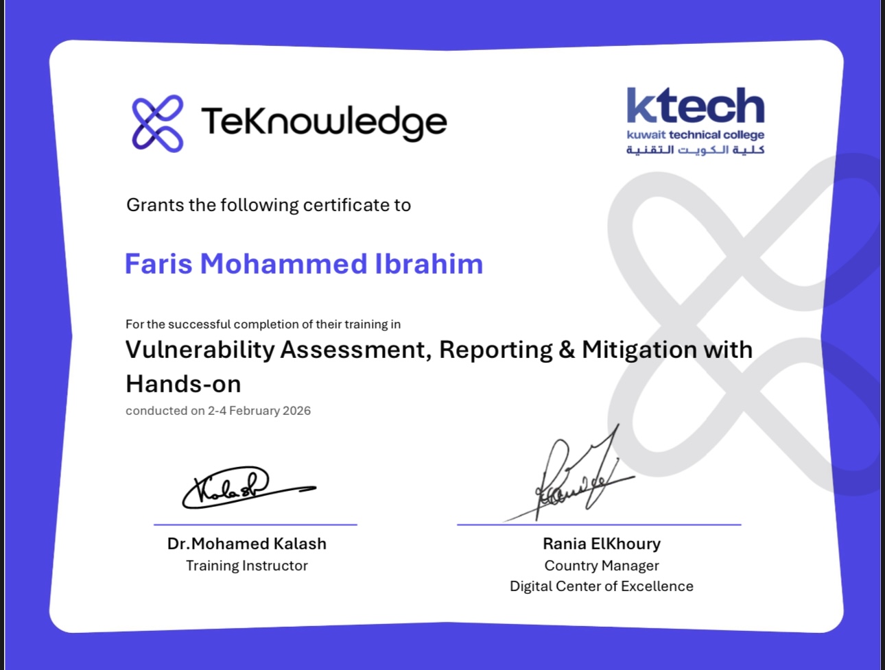 Vulnerability Assessment Reporting and Mitigation