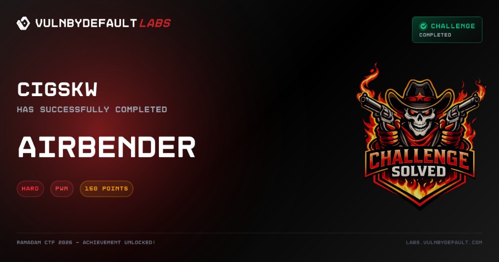 Ramadan CTF AIRBENDER