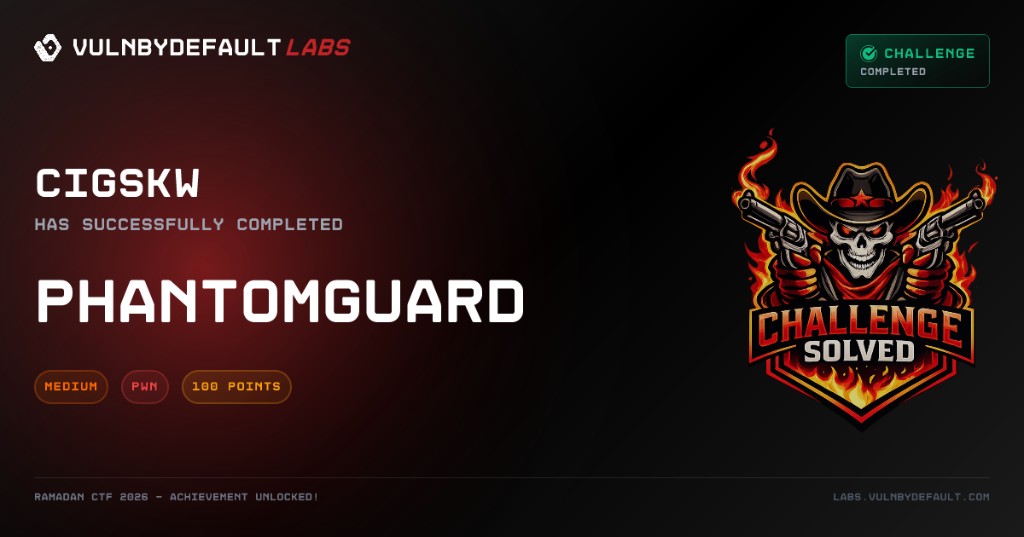 Ramadan CTF PHANTOMGUARD