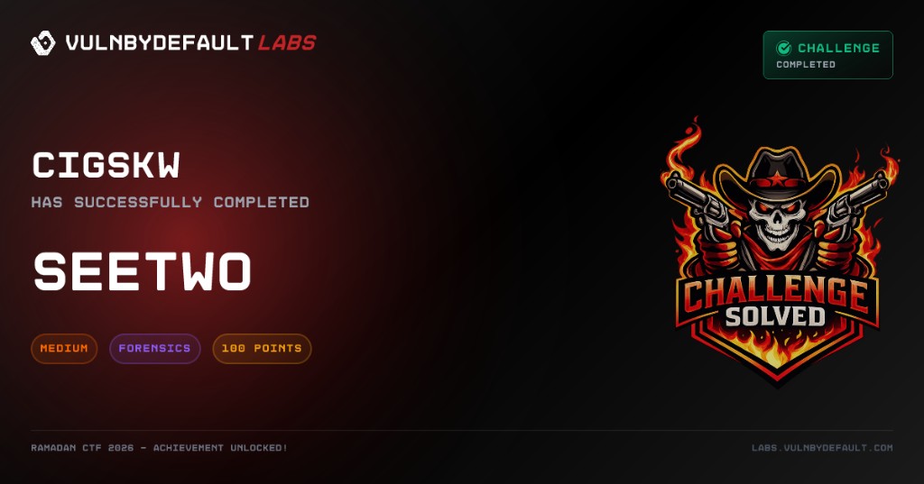 Ramadan CTF SEETWO
